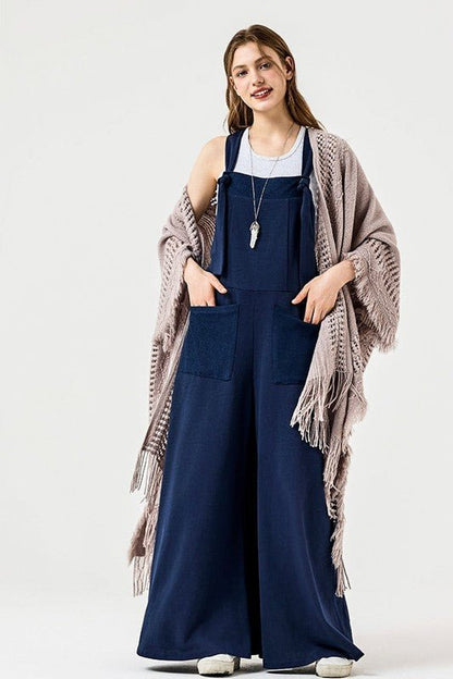 Adjustable Straps Overall Front pocket Jumpsuit - Bitsy Gypsy Boutique