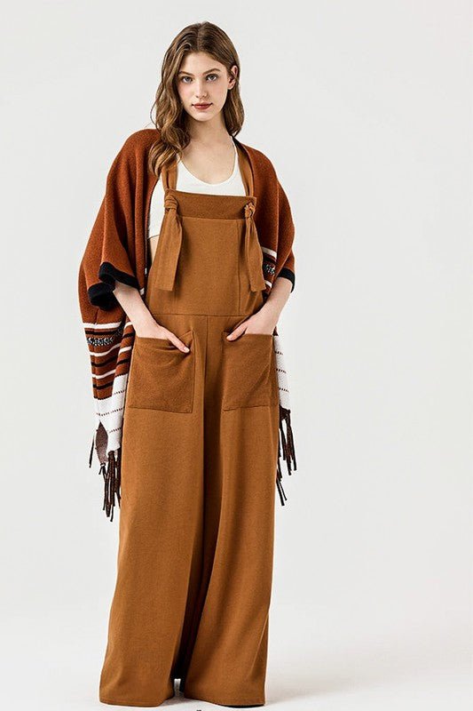 Adjustable Straps Overall Front pocket Jumpsuit - Bitsy Gypsy Boutique