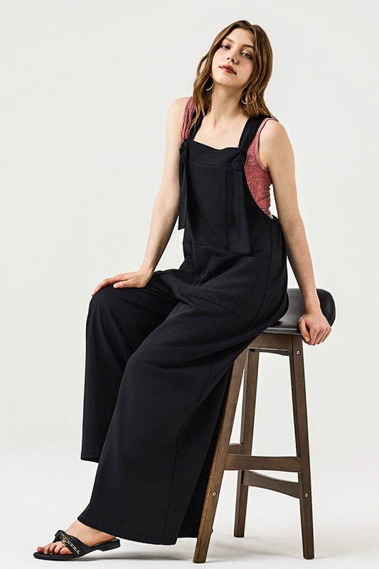 Adjustable Straps Overall Front pocket Jumpsuit - Bitsy Gypsy Boutique