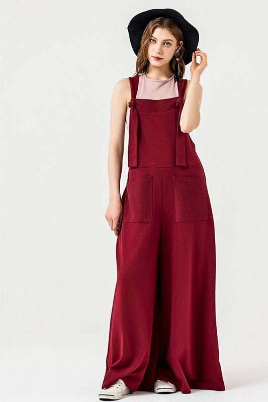 Adjustable Straps Overall Front pocket Jumpsuit - Bitsy Gypsy Boutique