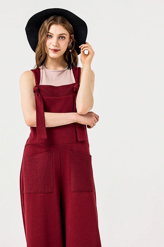Adjustable Straps Overall Front pocket Jumpsuit - Bitsy Gypsy Boutique
