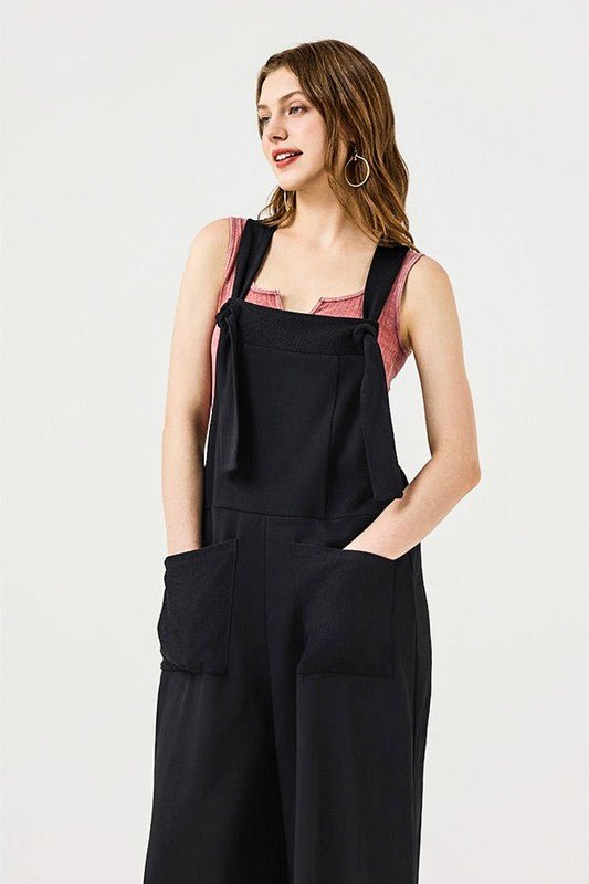 Adjustable Straps Overall Front pocket Jumpsuit - Bitsy Gypsy Boutique