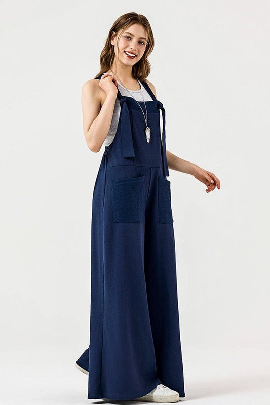 Adjustable Straps Overall Front pocket Jumpsuit - Bitsy Gypsy Boutique