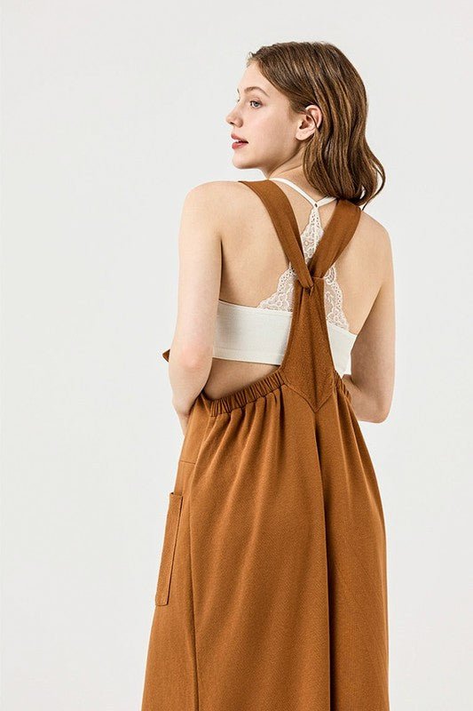 Adjustable Straps Overall Front pocket Jumpsuit - Bitsy Gypsy Boutique