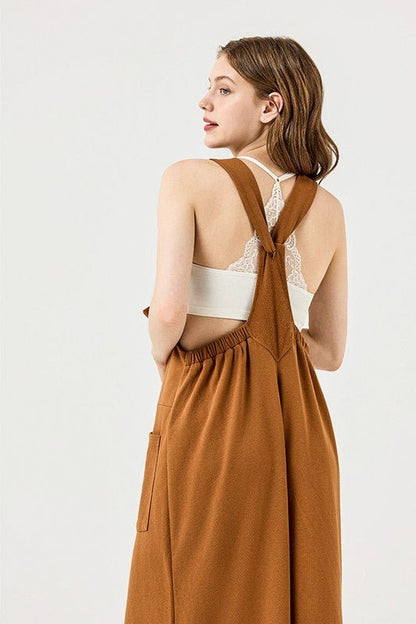 Adjustable Straps Overall Front pocket Jumpsuit - Bitsy Gypsy Boutique