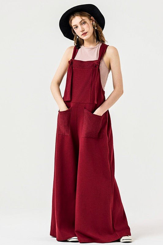 Adjustable Straps Overall Front pocket Jumpsuit - Bitsy Gypsy Boutique