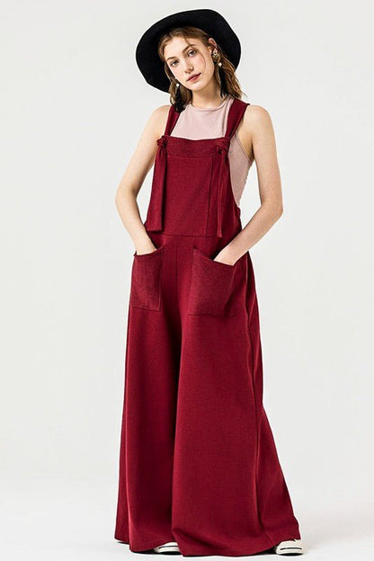 Adjustable Straps Overall Front pocket Jumpsuit - Bitsy Gypsy Boutique