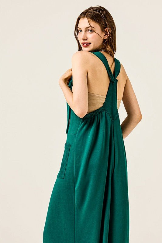 Adjustable Straps Overall Front pocket Jumpsuit - Bitsy Gypsy Boutique