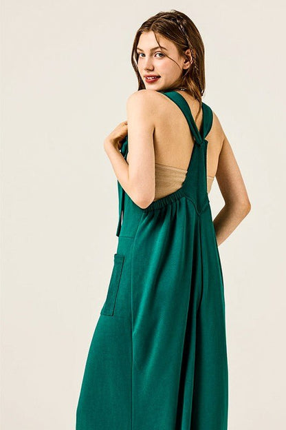Adjustable Straps Overall Front pocket Jumpsuit - Bitsy Gypsy Boutique