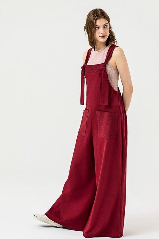 Adjustable Straps Overall Front pocket Jumpsuit - Bitsy Gypsy Boutique