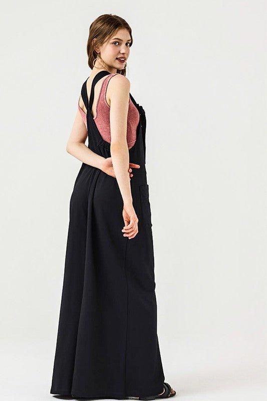 Adjustable Straps Overall Front pocket Jumpsuit - Bitsy Gypsy Boutique