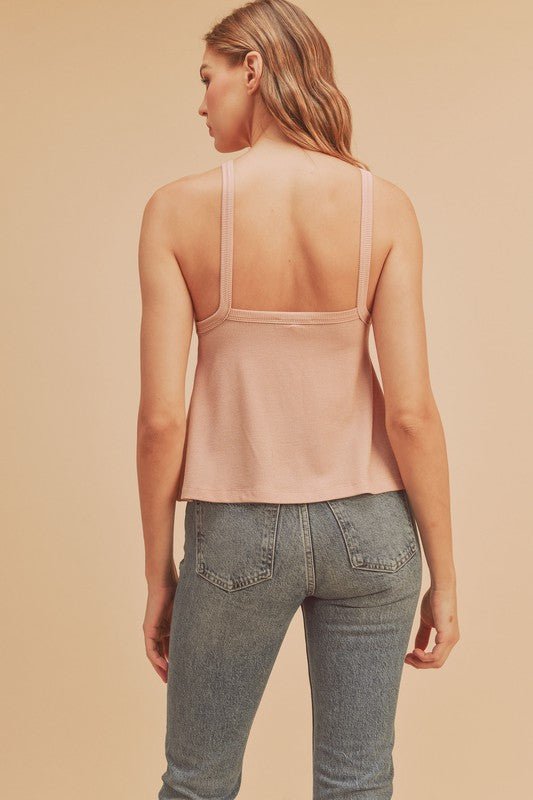 Aemi + Co Lightweight Ribbed Tank - Bitsy Gypsy Boutique