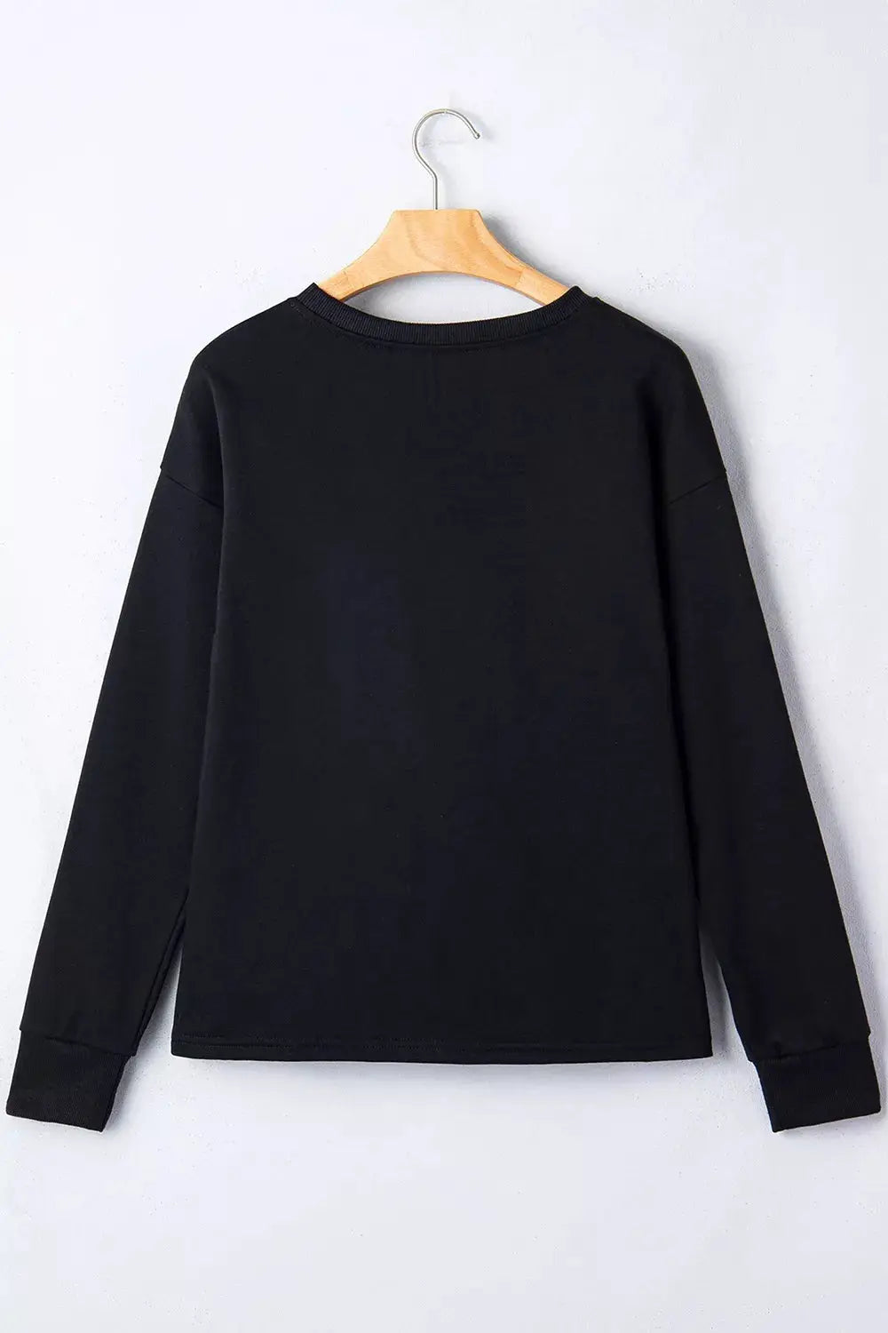 Round Neck Ghost Print Regular Fit Graphic Long Sleeve T-Shirt by Trendsi