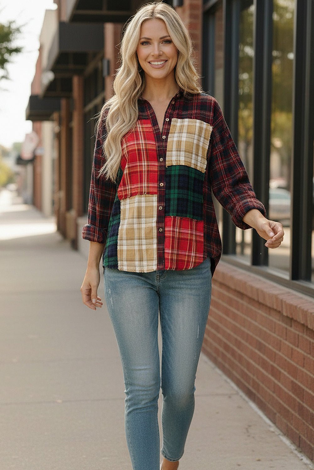 All the Plaids Button Up - Bitsy Gypsy Boutique