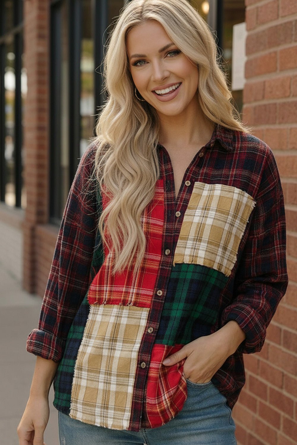 All the Plaids Button Up - Bitsy Gypsy Boutique