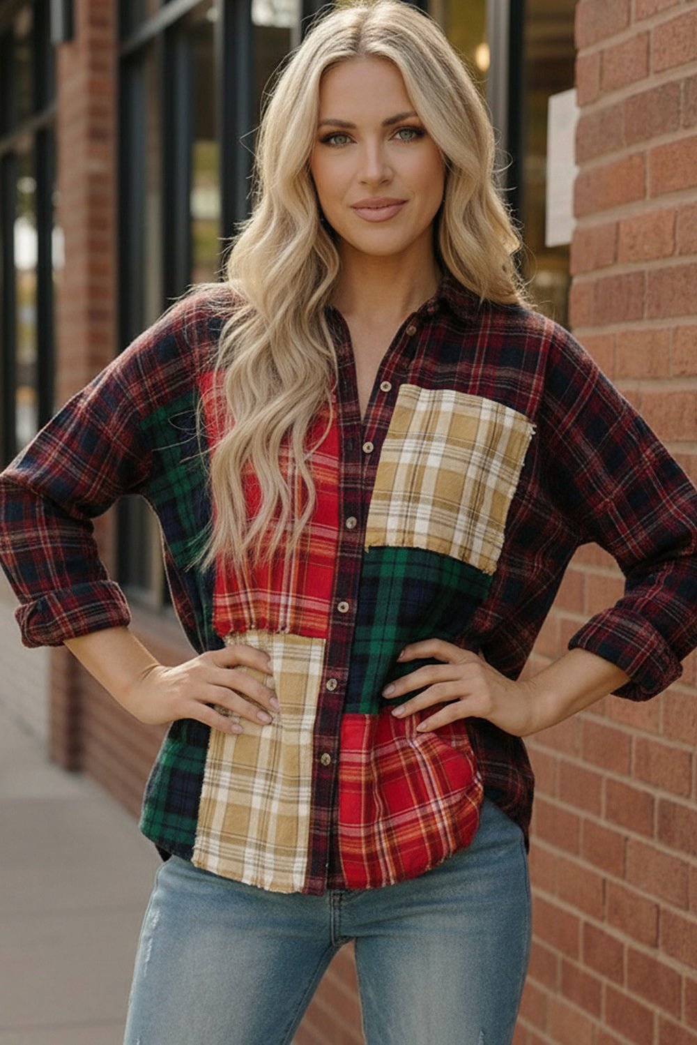 All the Plaids Button Up - Bitsy Gypsy Boutique