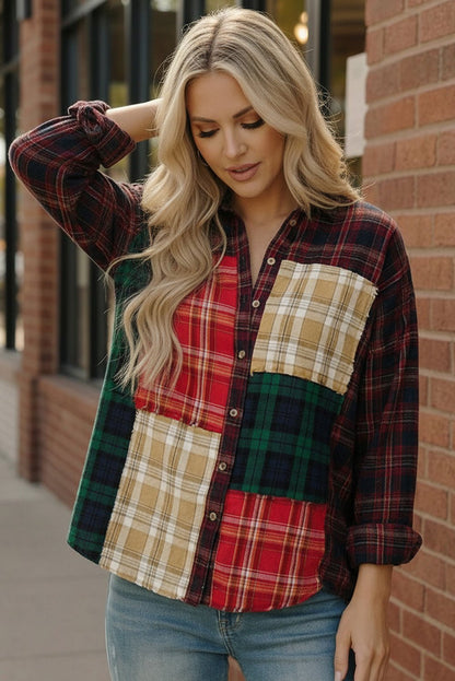 All the Plaids Button Up - Bitsy Gypsy Boutique