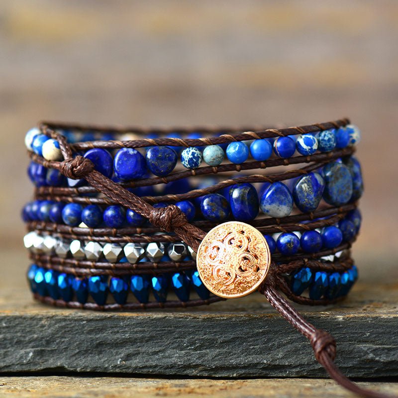 Alloy Bead Braided Bracelet - Bitsy Gypsy Boutique