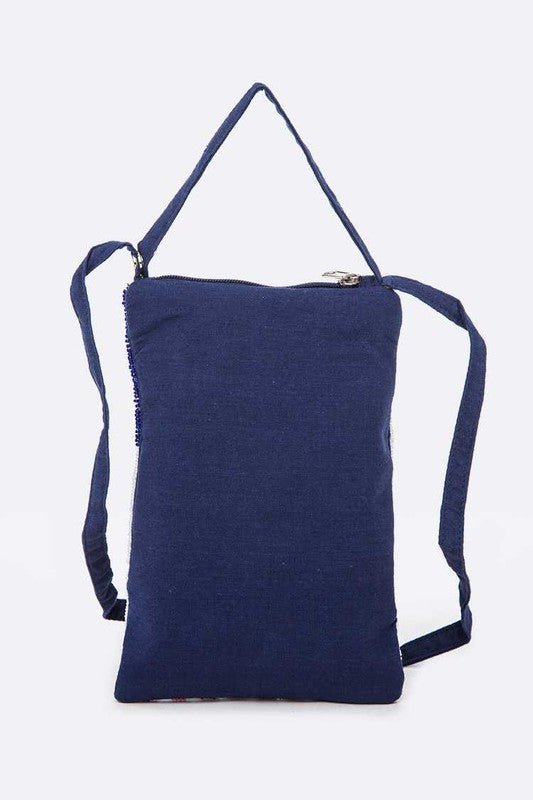 American Flag Beaded Crossbody Swing Bag - Bitsy Gypsy Boutique