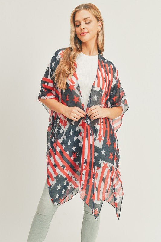 American Flag Kimono - Bitsy Gypsy Boutique