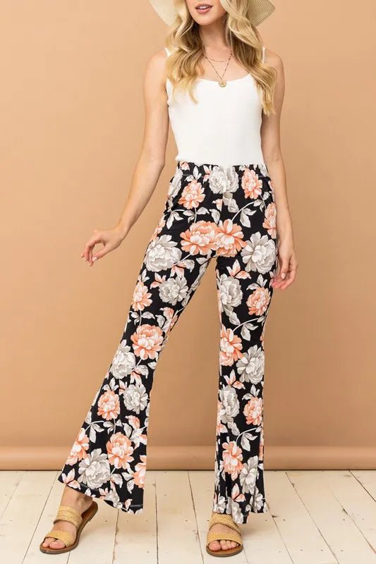 And The Why Wrinkle - Free Strectch Bell Bottom Flare Pants - Bitsy Gypsy Boutique