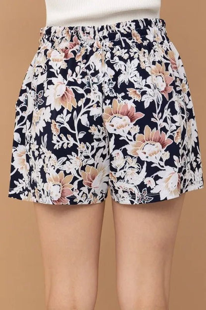 And The Why Wrinkle - free Stretchy Cooling Fabric Shorts - Bitsy Gypsy Boutique
