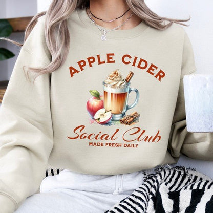Apple Cider Social Club women's fall sweatshirt - Bitsy Gypsy Boutique