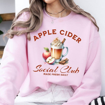 Apple Cider Social Club women's fall sweatshirt - Bitsy Gypsy Boutique
