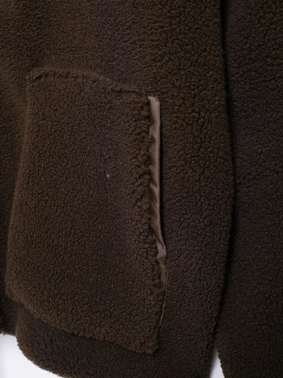 Sherpa Zip-Up Outerwear by Trendsi