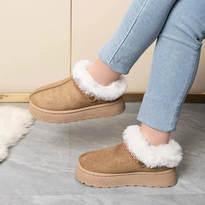 Round Toe Platform Ankle Boots by Trendsi
