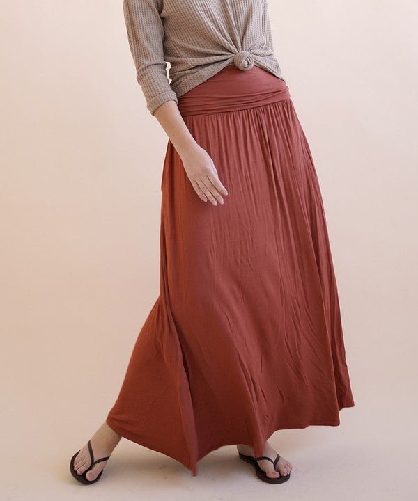 BAMBOO YOGA MAXI SKIRT - Bitsy Gypsy Boutique