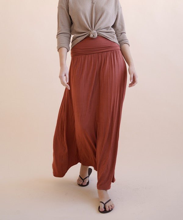 BAMBOO YOGA MAXI SKIRT - Bitsy Gypsy Boutique