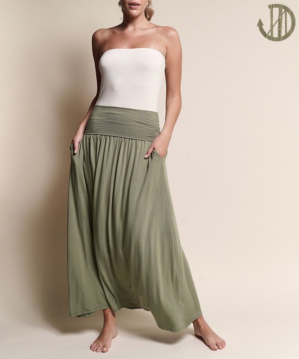 BAMBOO YOGA MAXI SKIRT - Bitsy Gypsy Boutique