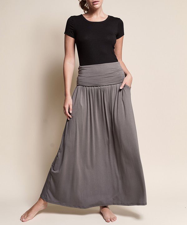 BAMBOO YOGA MAXI SKIRT - Bitsy Gypsy Boutique