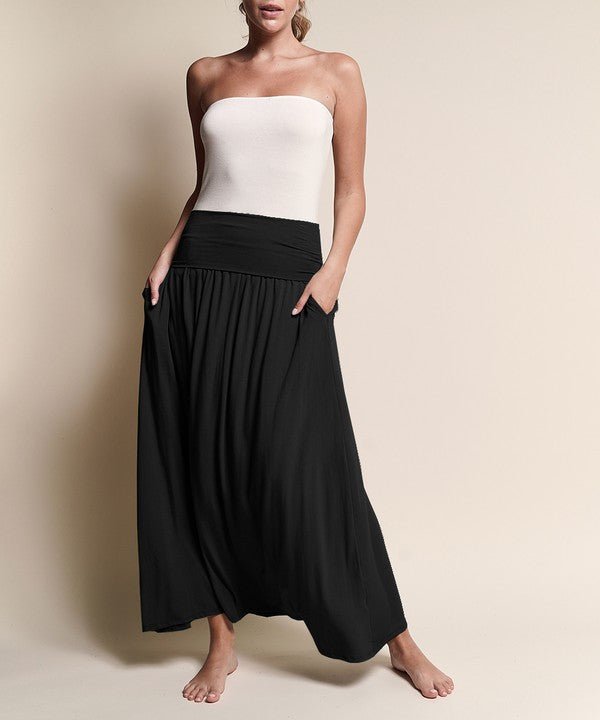 BAMBOO YOGA MAXI SKIRT - Bitsy Gypsy Boutique