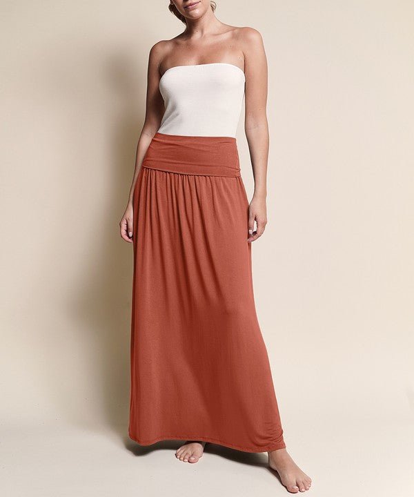 BAMBOO YOGA MAXI SKIRT - Bitsy Gypsy Boutique