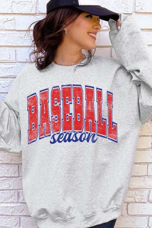 Baseball Season Graphic Sweatshirts - Bitsy Gypsy Boutique