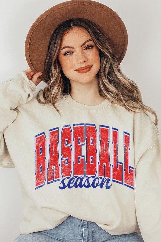 Baseball Season Graphic Sweatshirts - Bitsy Gypsy Boutique