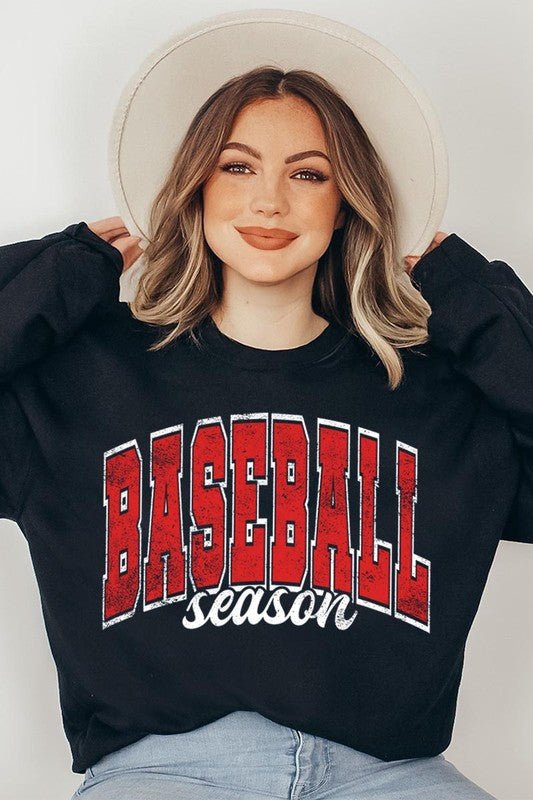 Baseball Season Graphic Sweatshirts - Bitsy Gypsy Boutique