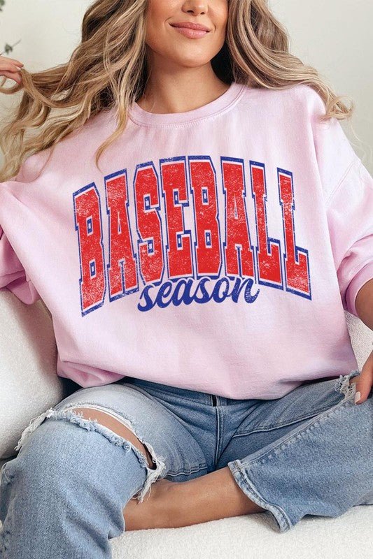 Baseball Season Graphic Sweatshirts - Bitsy Gypsy Boutique