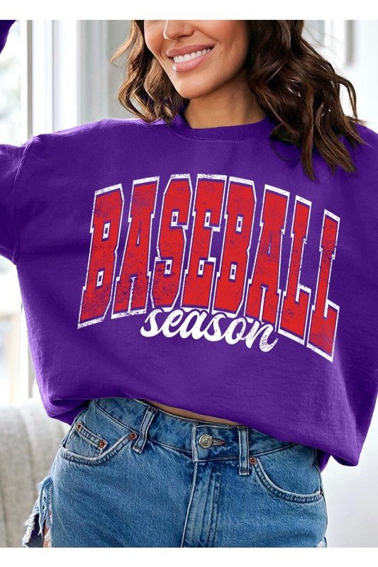 Baseball Season Graphic Sweatshirts - Bitsy Gypsy Boutique