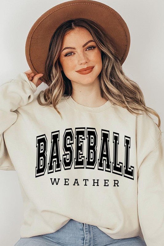 Baseball Weather Graphic Sweatshirts - Bitsy Gypsy Boutique