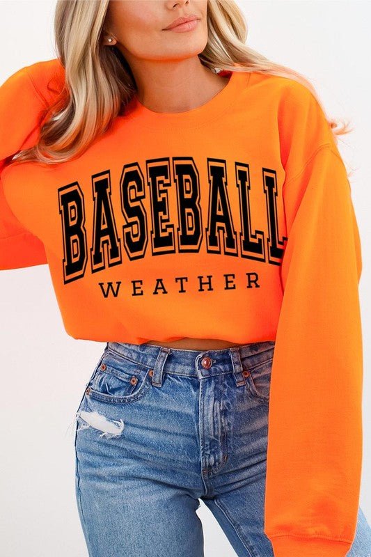 Baseball Weather Graphic Sweatshirts - Bitsy Gypsy Boutique