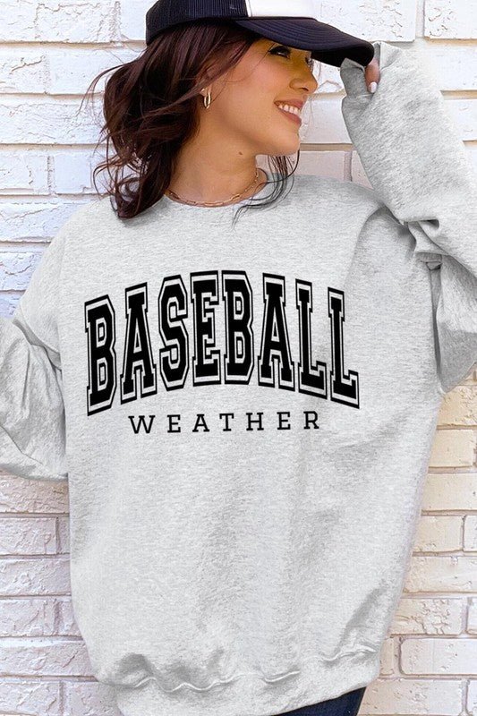 Baseball Weather Graphic Sweatshirts - Bitsy Gypsy Boutique