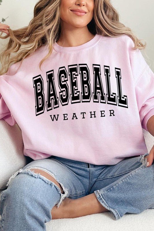 Baseball Weather Graphic Sweatshirts - Bitsy Gypsy Boutique