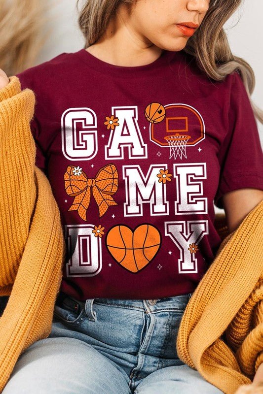 Basketball Game Day Graphic Tee - Bitsy Gypsy Boutique