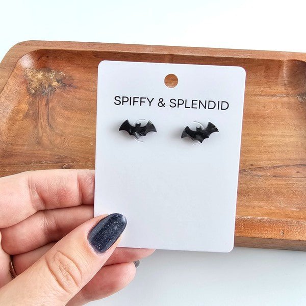 Bat Studs - Black - Bitsy Gypsy Boutique