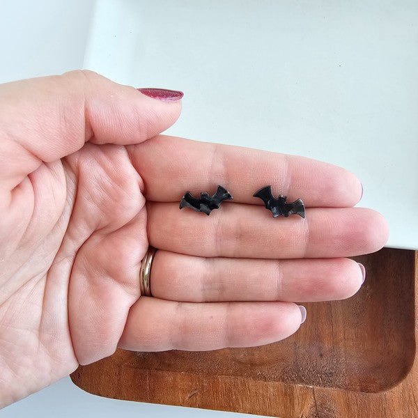 Bat Studs - Black - Bitsy Gypsy Boutique