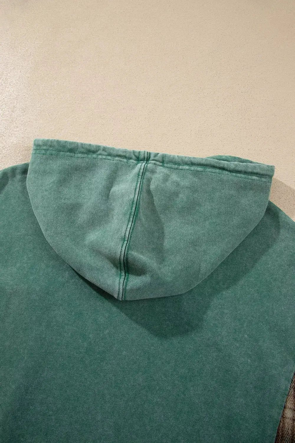 Plaid Kangaroo Pocket Hoodie by Trendsi