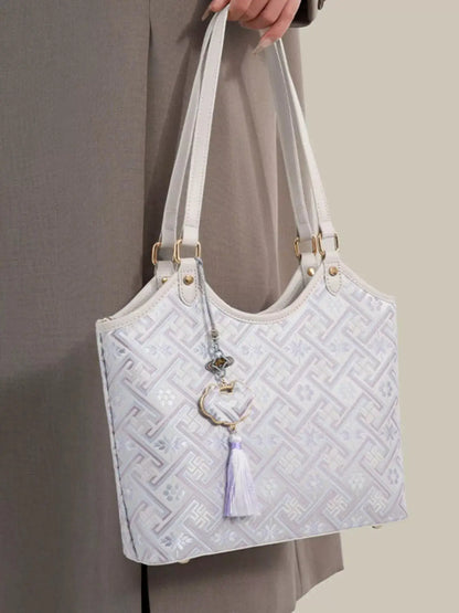 Geometric Pattern Shoulder Bag by Trendsi